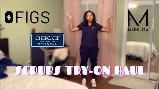 SCRUB TRY ON HAUL 2020 | My Favorite Scrubs ever! Figs, Medelita, Cherokee??