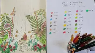 Happy New Year! 😊 Botanicum colouring page with Ugamic pencils ✏️ and colouring swatches 
