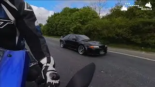 Yamaha R7 ride to the East Coast Japanese Cars and Coffee meet, with a GTR, Skyline, RX-7 and MX-5