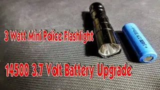 Senter Police Mini 3 Watt Upgrade Baterai 14500 3 7 Volt