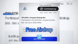 AnyPad Airdrop | Free APAD Tokens | Coinmarketcap Airdrop | Airdrop Crypto | Free Airdrop