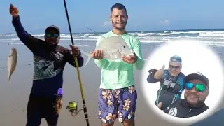 PESCARIA NA PRAIA DA REDINHA,  O PARAÍSO DOS PAMPOS  #FISHING #PEIXE #PRAIA. 