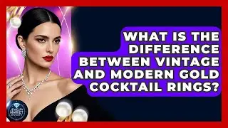 What Is The Difference Between Vintage And Modern Gold Cocktail Rings? - Jewelry Market Spotlight