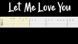 Dj Snake, Justin Bieber - Let Me Love You (Easy Guitar Tabs Tutorial)