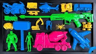 Membersihkan mainan mobil-mobilan ,truk tangki,pesawat terbang,kereta uap,superhero,anomali.
