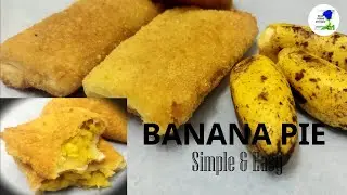 How to make an easy BANANA PIE with sandwiches #2minutesrecipe