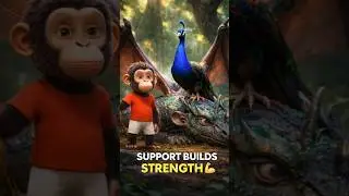#Support Builds Strength 💪 | స్నేహమే శక్తి @Kitestarfivestar #animals #animation #snake #facts