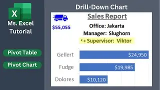 Ms.Excel: Drill-Down Chart + Dynamic Chart Titles