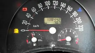 VW New Beetle 2.0 Cold start -20C / -4F