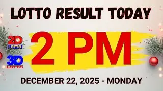 Результаты лотереи за сегодня, розыгрыш в 14:00, 22 декабря 2025 г. - понедельник, PCSO GOV Official