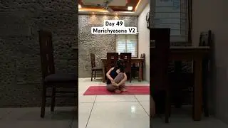 Day 49 #sagepose #marichyasana #yogawithshreyapanjwani #basicyogawithshreya #yogatutorial