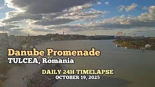 Danube Promenade - Daily Timelapse: October 19, 2025 [Tulcea, Romania]