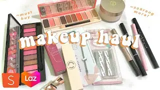 shopee and lazada makeup haul 🧡 (o.two.o, sunnies face, sace lady, & lameila)