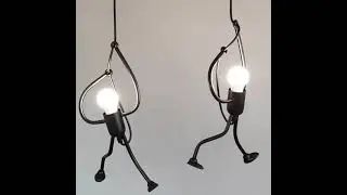 Climbing Man Pendant Chandelier