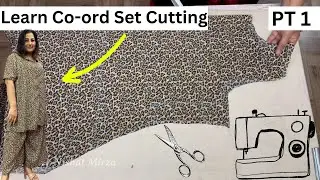 How To Make Co-ord set | Cutting Of Co-ord set Dress | Co-ord set Making Tutorial Pt1