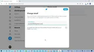 How to change your Twitter email