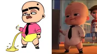Tim Meets His New Brother | The Boss Baby Drawing Meme | Boss Baby Funny Art Cartoon Video 