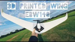 Maiden flight of  my 3D Printed EBW 140 Wing + Crash
