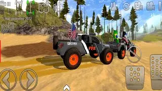 Field And Mud Road Mixed 2 Player Car Race Best iOS Gameplay - Offroad Fox Car Big Stunt Gaming
