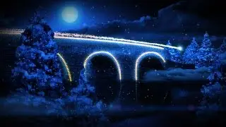 Animated Christmas Card Template - Illuminated Xmas Village