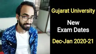 Gujarat university New Exam Dates Dec-Jan 2020_21