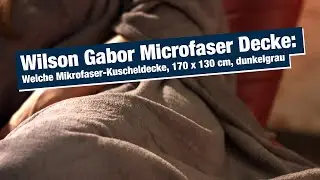 Wilson Gabor Microfaser Decke: Weiche Mikrofaser-Kuscheldecke, 170 x 130 cm