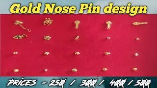 Gold Nose Pin Designs Collection ||Latest Nose pin style Prices  - 250  /  300 /  400 / 500