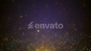 Gold Particles Shining Stars Dust Bokeh Glitter Awards Dust Futuristic Glittering Fly Flickering