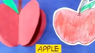 3D Fruits Project For Kids #easydrawing #easylearning #rojects #scrapbook