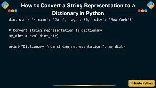How to Convert a String Representation to a Dictionary in Python