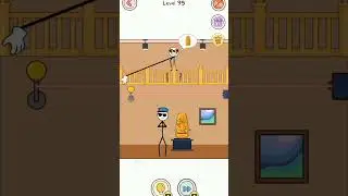 thief game👻 draw puzzle👀 level 95 #youtubeshorts #gaming #thiefpuzzle #solution #subscribe #trending