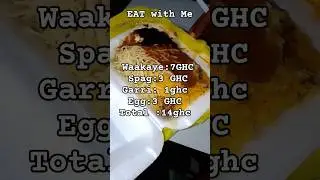 Eat with a Nigerian student in Ghana#waakye #ghanafood #nursingstudent #eatwithme #food #metime #fyp