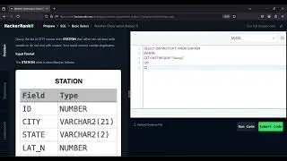 HackerRank SQL : Query City Names Not Starting or Ending with Vowels Using REGEXP | Ray Vision