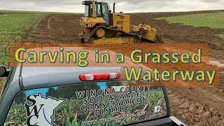 Carving in a Grassed Waterway