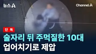 [단독]술자리 뒤 주먹질한 10대…업어치기로 제압 / 채널A / 뉴스A