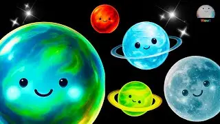 Baby Sensory｜Smiling Planet Friends🌏🌞✨Calm Space  Visuals