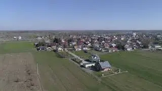 Panorama miejscowości Parys&oacute;w od strony Choin,  pow. garwoliński