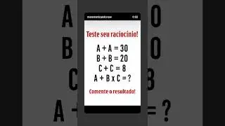 Test #GeniusMath #MathChallenge #LogicalReasoning #MathQuiz #FunMath