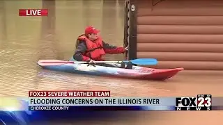 Video: High level at Illinois River damages Tahlequah float business | FOX23 News Tulsa
