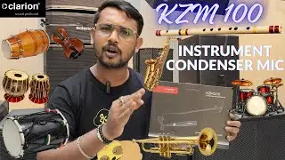 Condenser Mic for Saxophone,Flute,Drums,Dholak,Trumpet,Mridangam, clarion KZM 100-Sound&Tech