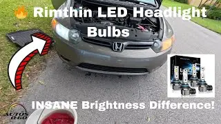 🔥 Rimthin LED Headlight Bulbs 2008 Honda Civic &ndash; 6000K Cool White, 50,000 Hour Lifespan Waterproof!