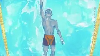 Animated Calorie Mate Ad but only the swimming parts