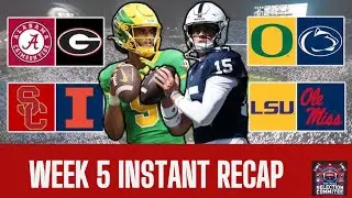 Crazy week 5 recap | Ducks fly home winners | Bama downs Georgia 