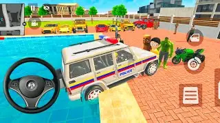 Franklin Ordered White Indian Police Car & Jumped in Pool Accident! | Indian GTA Funny Moments 2025