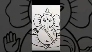 Ganesh jee Drawing #ganeshchaturthi #drawing