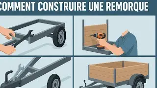 Tuto facile & complet : Fabriquer une remorque, made a trailer, view computer simple do it yourself