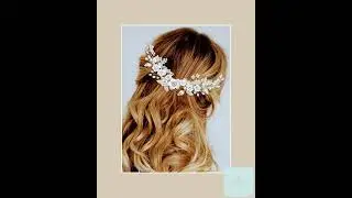 White Porcelain Flower Hair Comb