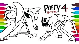 Poppy Playtime Chapter 4 Big Coloring Pages / How to Color Main Bosses and MONSTERS #A812