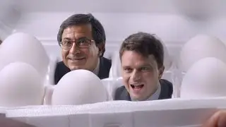Pete and Gerry's Organic Eggs TV commercial about factory farm egg disclaimers