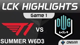 T1 vs DK Highlights Game 1 LCK Summer Season 2021 W6D3 T1 vs DWG KIA by Onivia